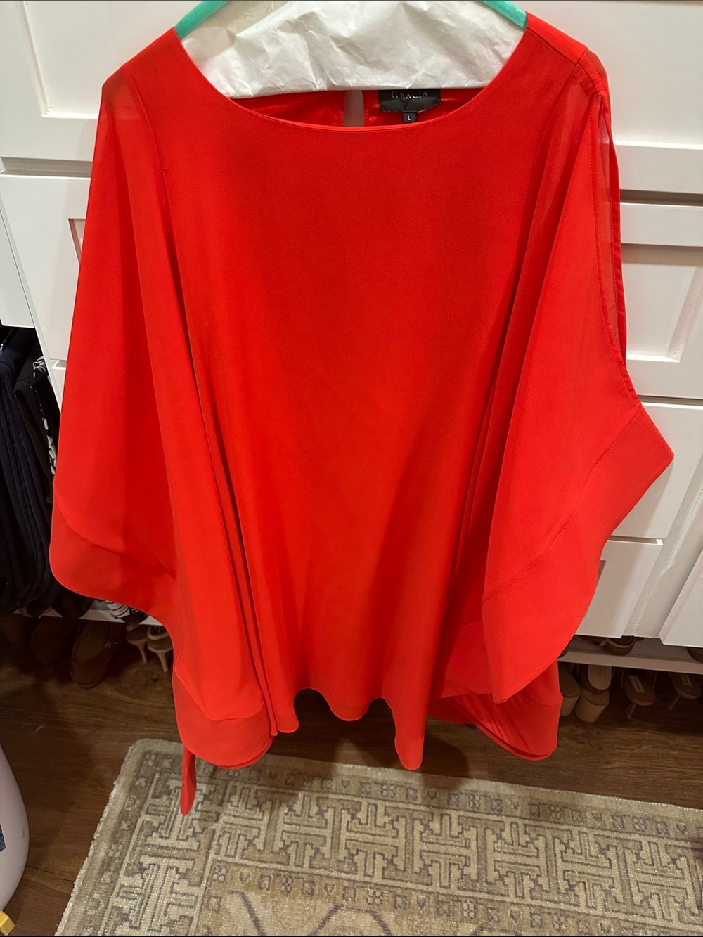 Gracia Vibrant Red Midi Dress